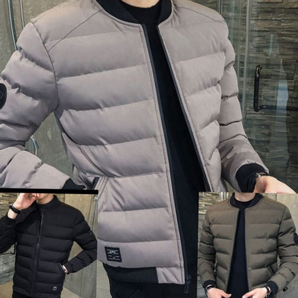 데일리 남성 항공 점퍼 베이직 항공 점퍼 겨울 아우터 - 상품 이미지