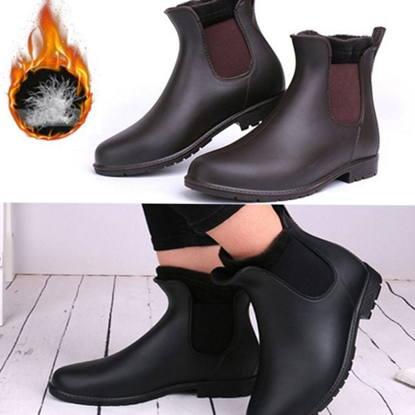 따뜻한 방한 첼시 부츠 논슬립 털 첼시 부츠 융털