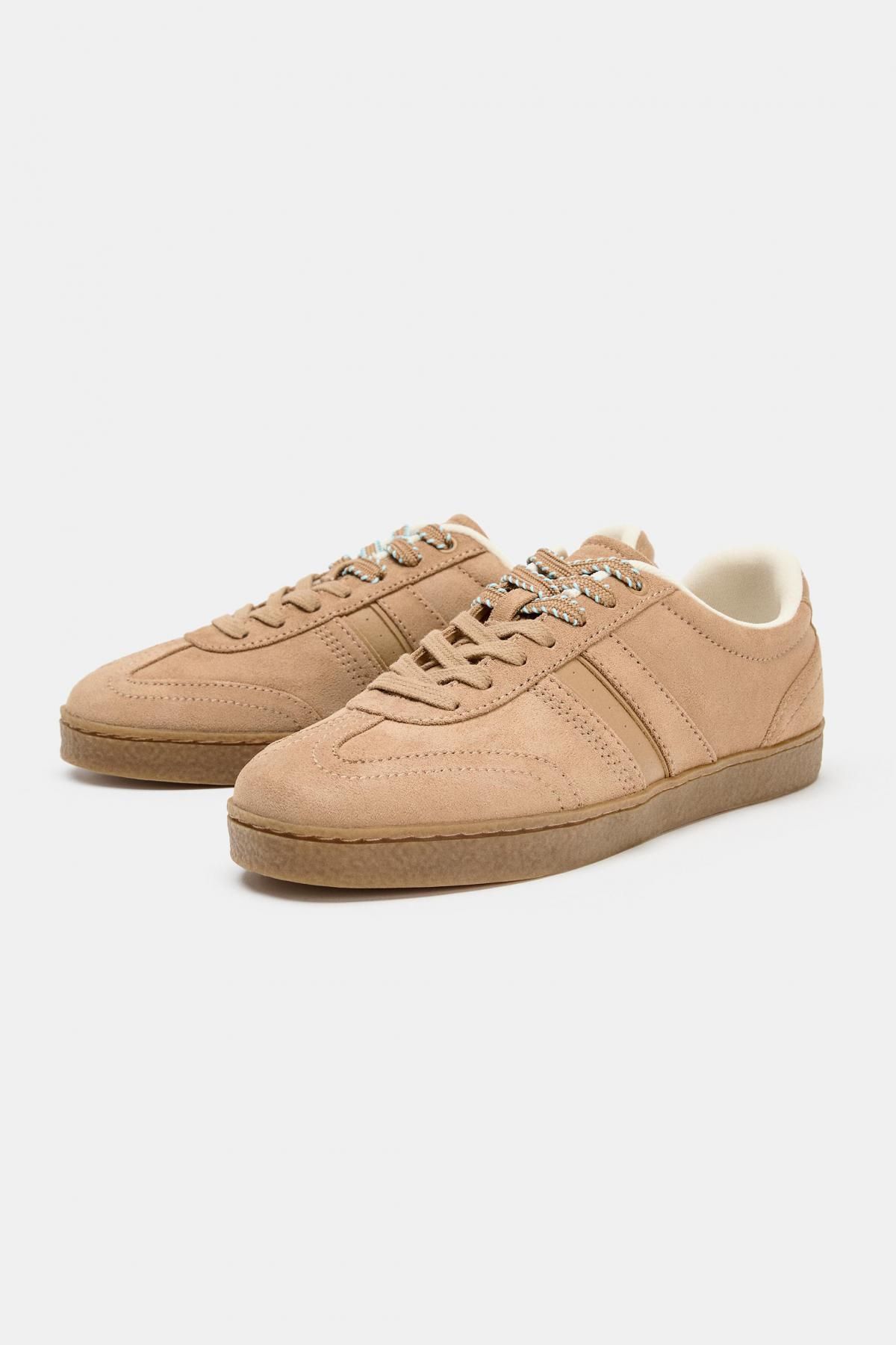자라 베이직 스웨이드 트레이닝 스니커즈 5460/610 SAND BROWN - 상세 이미지 4