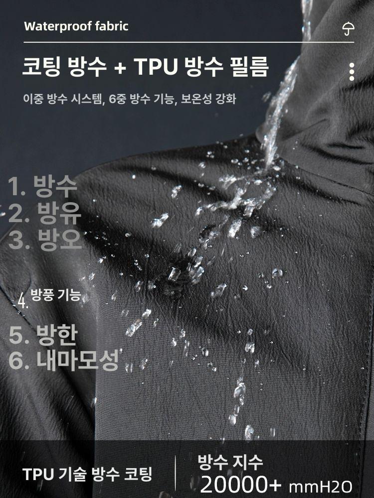 오토바이 방한복 점프수트 방풍 배달 라이더 겨울 방한슈트 - 상세 이미지 3