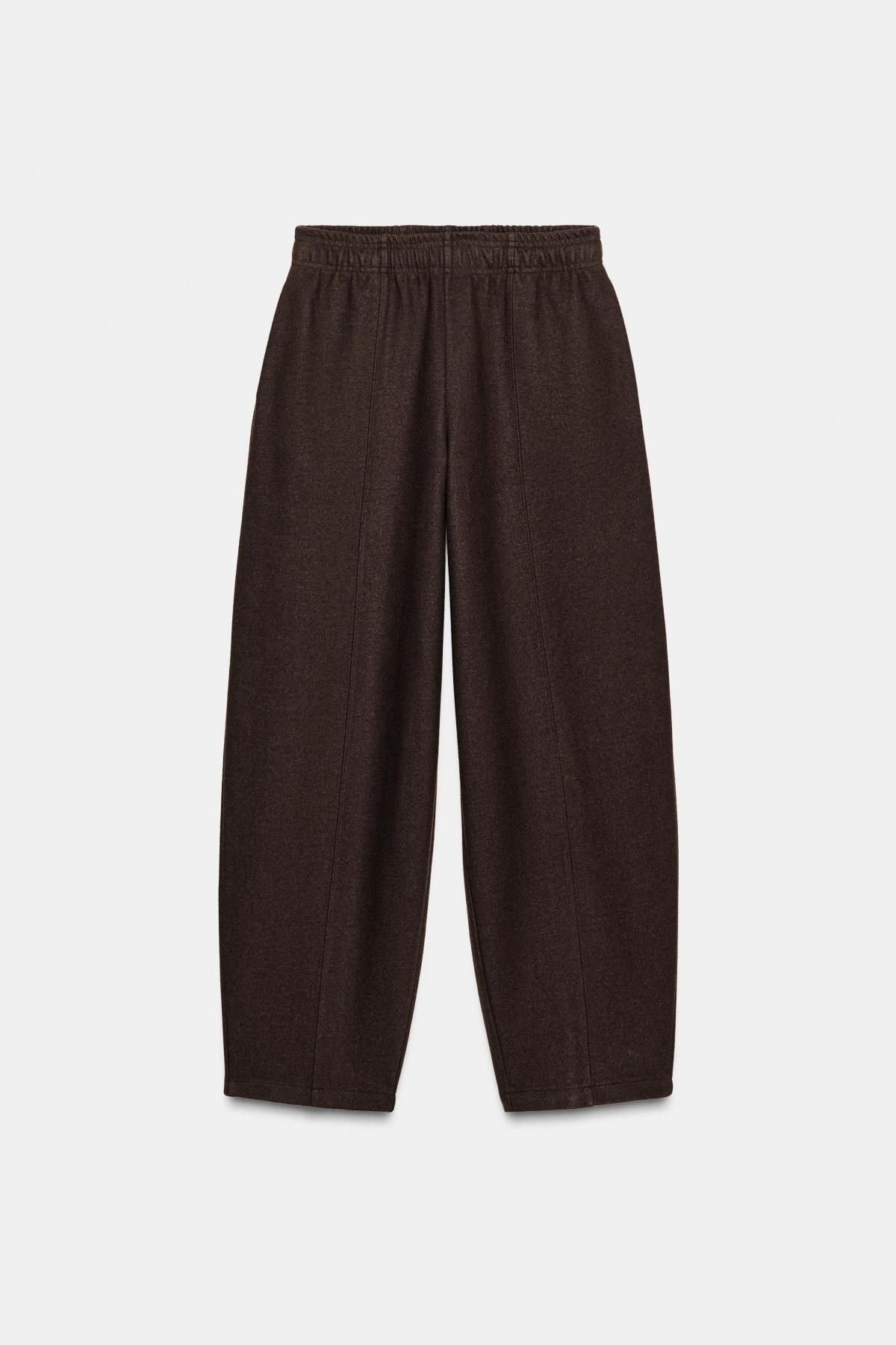 자라 소프트 와이드 스트레이트 팬츠 4174/849 BROWN - 메인 이미지