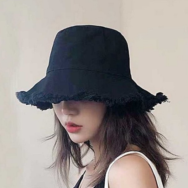 빈티지 여성 버킷 햇 데일리 여성 벙거지 모자 - 메인 이미지