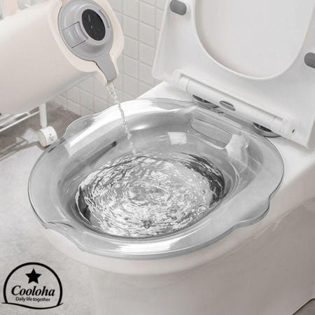 가정용치질좌욕기 쿨로하 가정용 좌욕기 투명 블루