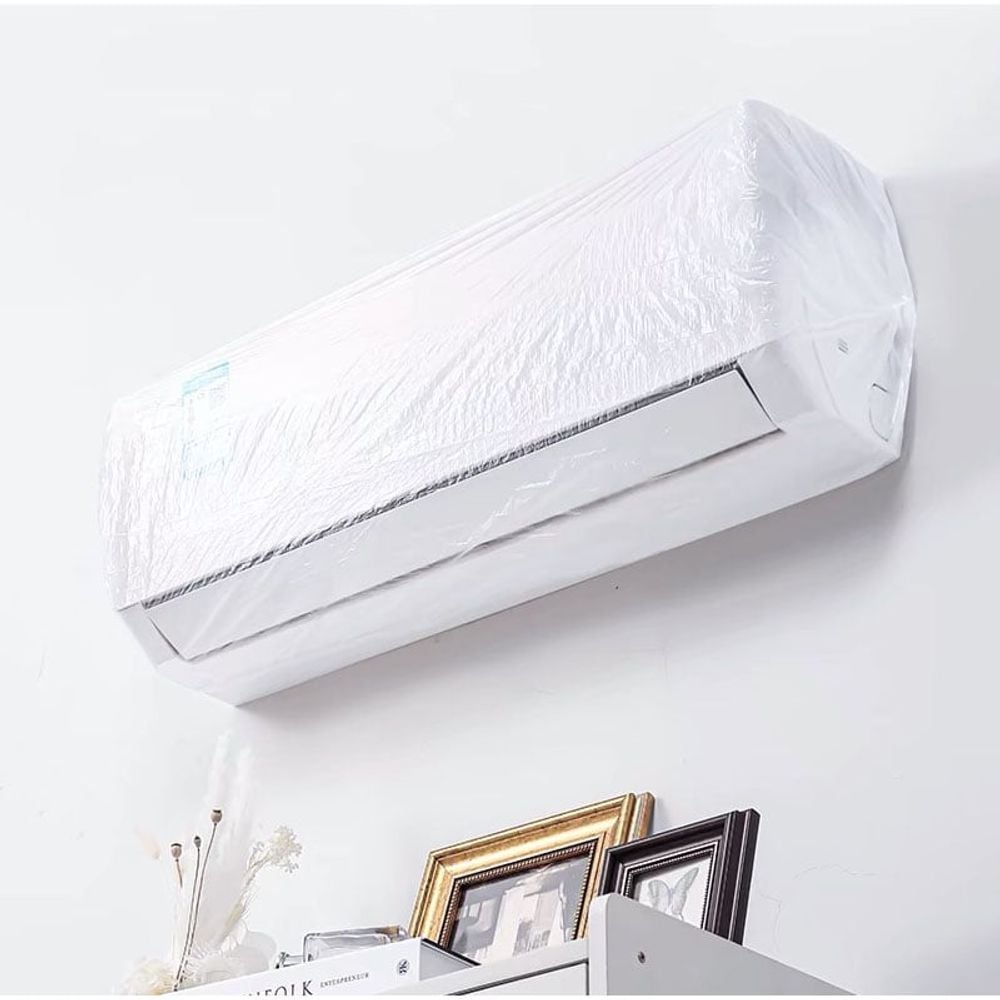 벽걸이 에어컨 커버 삼성 LG 캐리어 간편 가림막 덮개 풀커버 비닐 20개70x145 - 상세 이미지 2