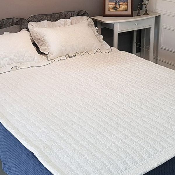 여름 침대 패드 q 쿨링 뱀부 시어서커 패드