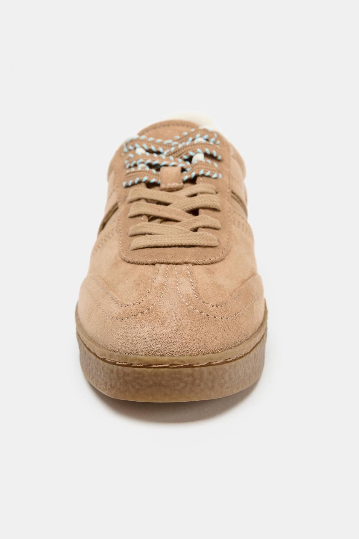 자라 베이직 스웨이드 트레이닝 스니커즈 5460/610 SAND BROWN - 상세 이미지 5