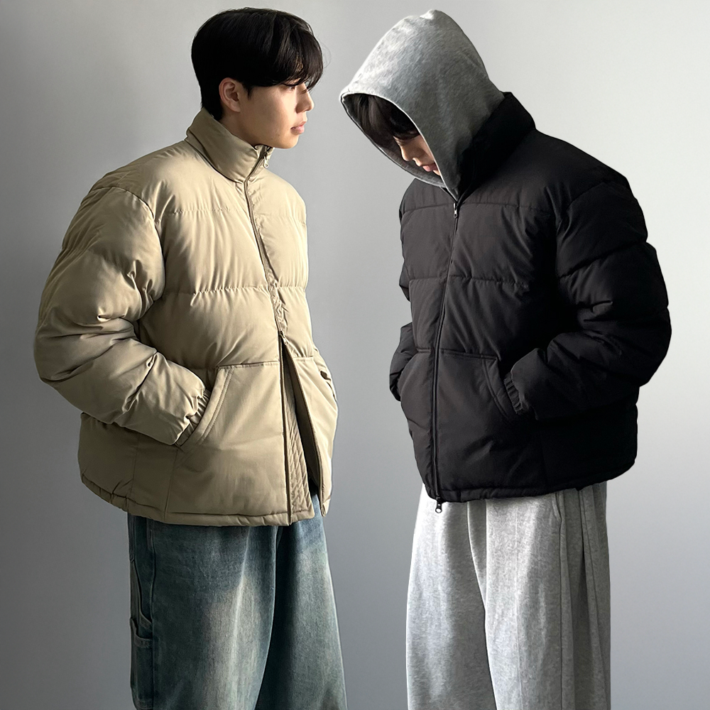 남자숏패딩 웰론패딩 푸퍼패딩 - 메인 이미지