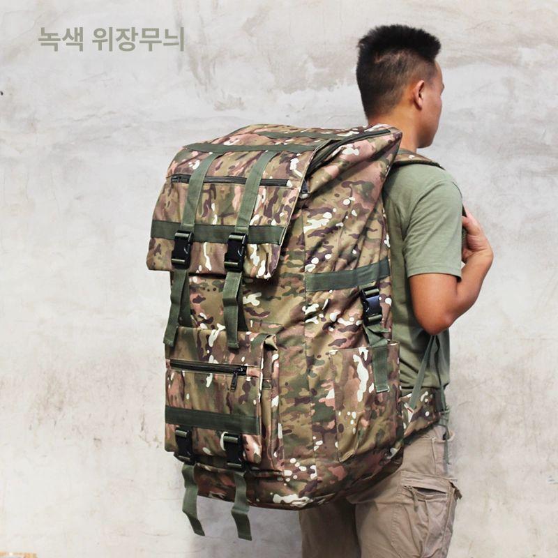 100l 약초가방 약초배낭 방수 대형 등산 캠핑 산삼 아미그린 옥스포드 - 상세 이미지 4