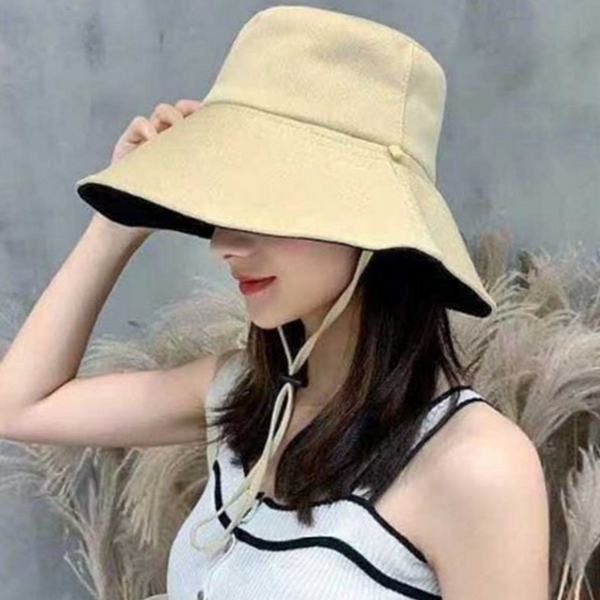 데일리 여성 버킷 햇 와이드 여성 벙거지 모자 - 상품 이미지