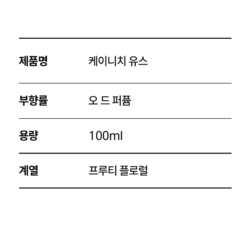 케이니치 향수 유스, 100ml, 1개 - 상세 이미지 5