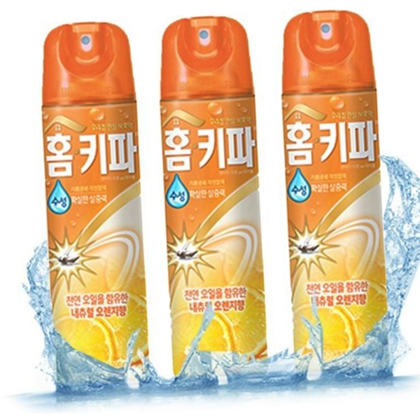 실내 홈키파 모기 에어졸 빠른 홈키파 수성 에어졸 오렌지 - 상품 이미지