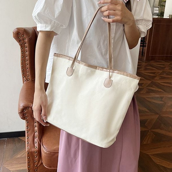데일리 여성 숄더백 쇼퍼 여성 대용량 가방 캔버스 - 상품 이미지