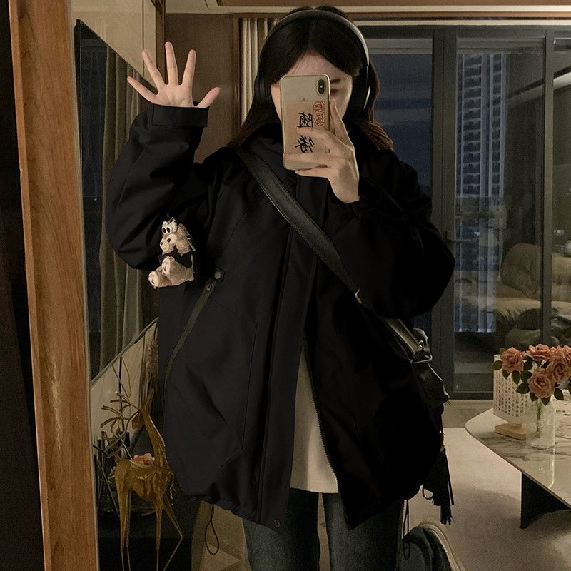여성 겨울 웰론 패딩 점퍼 오버핏 후드 아우터 빅사이즈 데일리 루즈핏 도톰한 보온성 캐주얼 캠퍼스룩 스트릿웨어 점퍼 자켓 - 상세 이미지 4