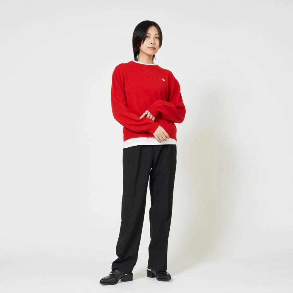단톤 여성 램울 풀오버 크루넥 니트 DT-D0027 LMW 페일블루, 38 이미지 8