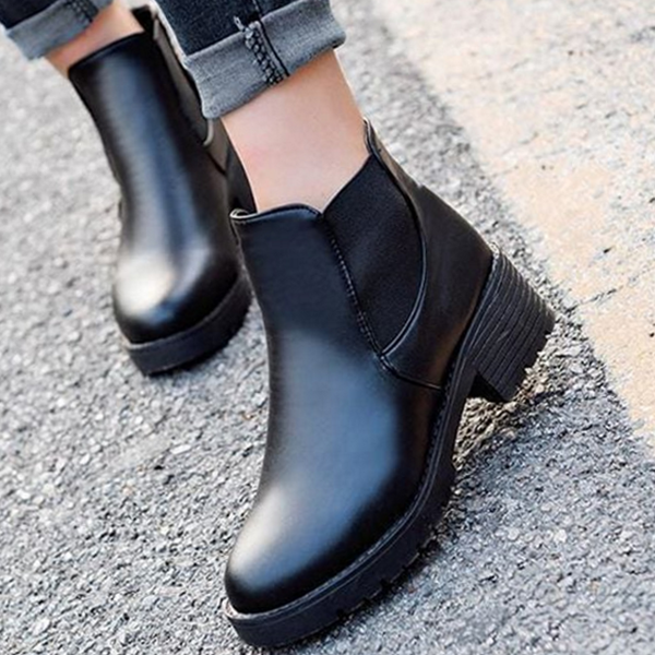 데일리 여성 첼시 부츠 캐주얼 여성 앵클 부츠 워커힐