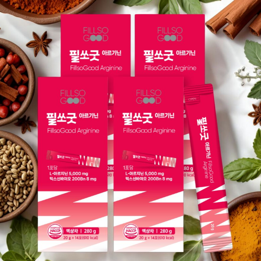 아르기닌 5000mg 액상스틱 시트룰린 오르니틴 항산화 활력 피로회복 영양제 필쏘굿 4박스 - 상세 이미지 2
