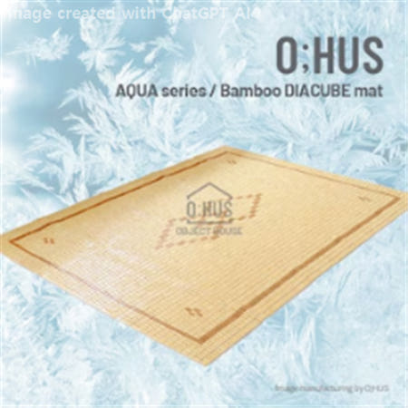 [O;HUS] 오후스 다이아큐브 왕대나무 마작 카페트 싱글 90X180CM