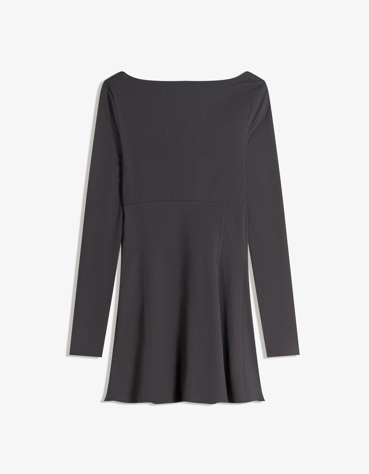 버쉬카 모던 리본 미니 원피스 5641/187 DARK GREY - 상세 이미지 2