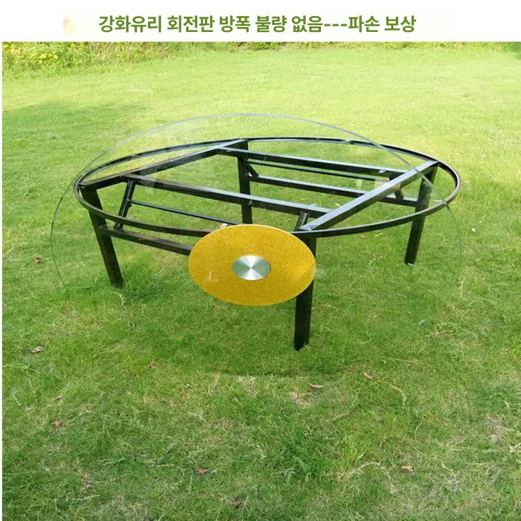 대형 원형테이블 업소용 연회장 식당 회전식 원탁 1.4m - 상세 이미지 4