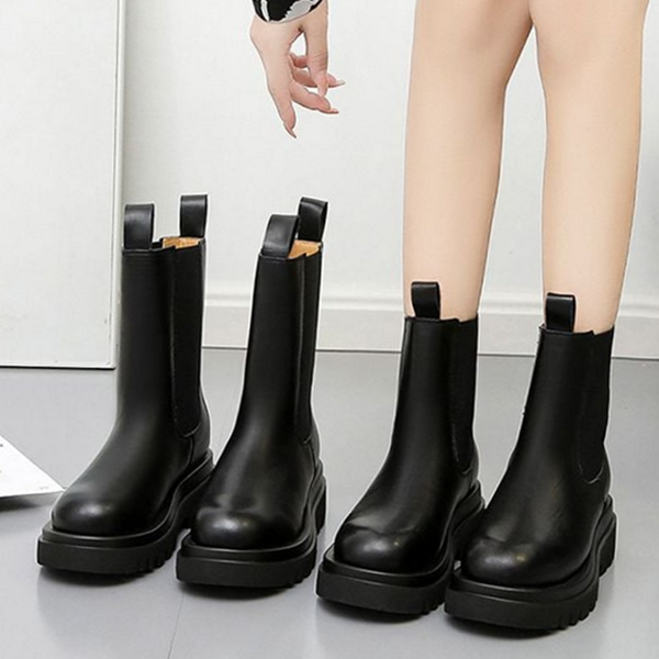 데일리 여성 첼시 부츠 플랫폼 첼시 부츠 모던 가을