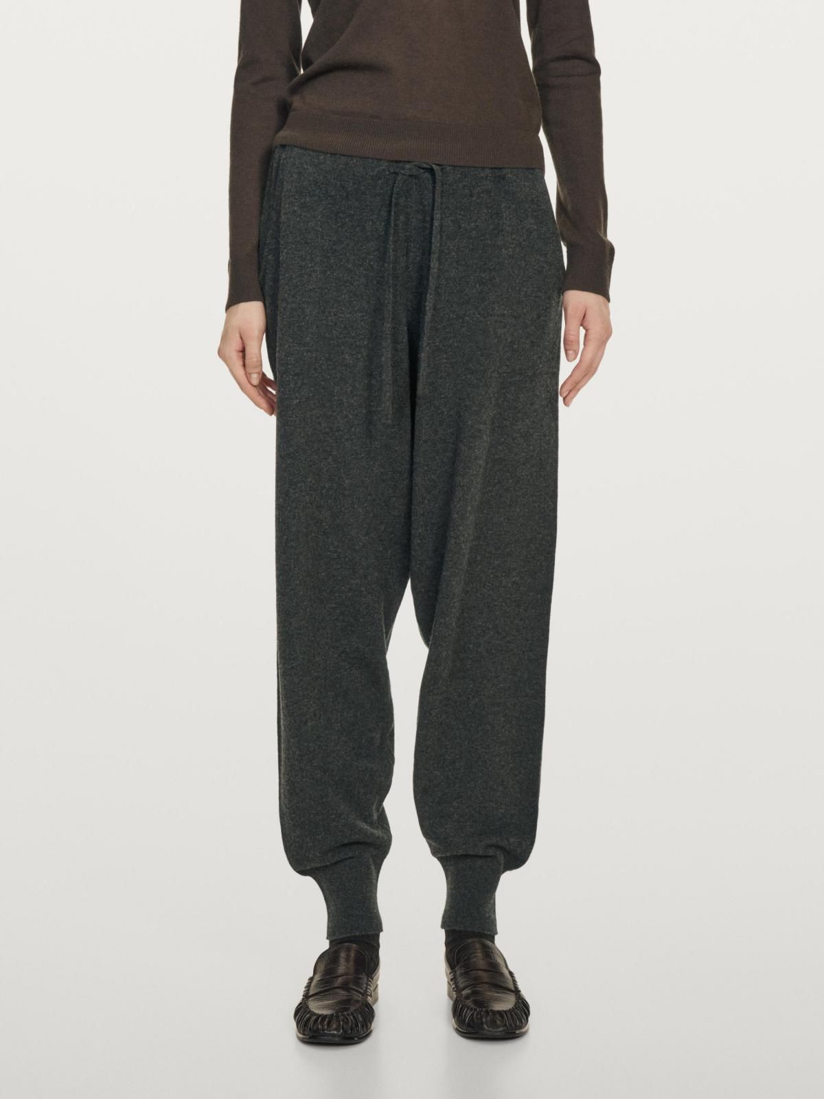 마시모두띠 울 니트 포켓 스트링 조거 팬츠 5045/593 ANTHRACITE GREY - 메인 이미지