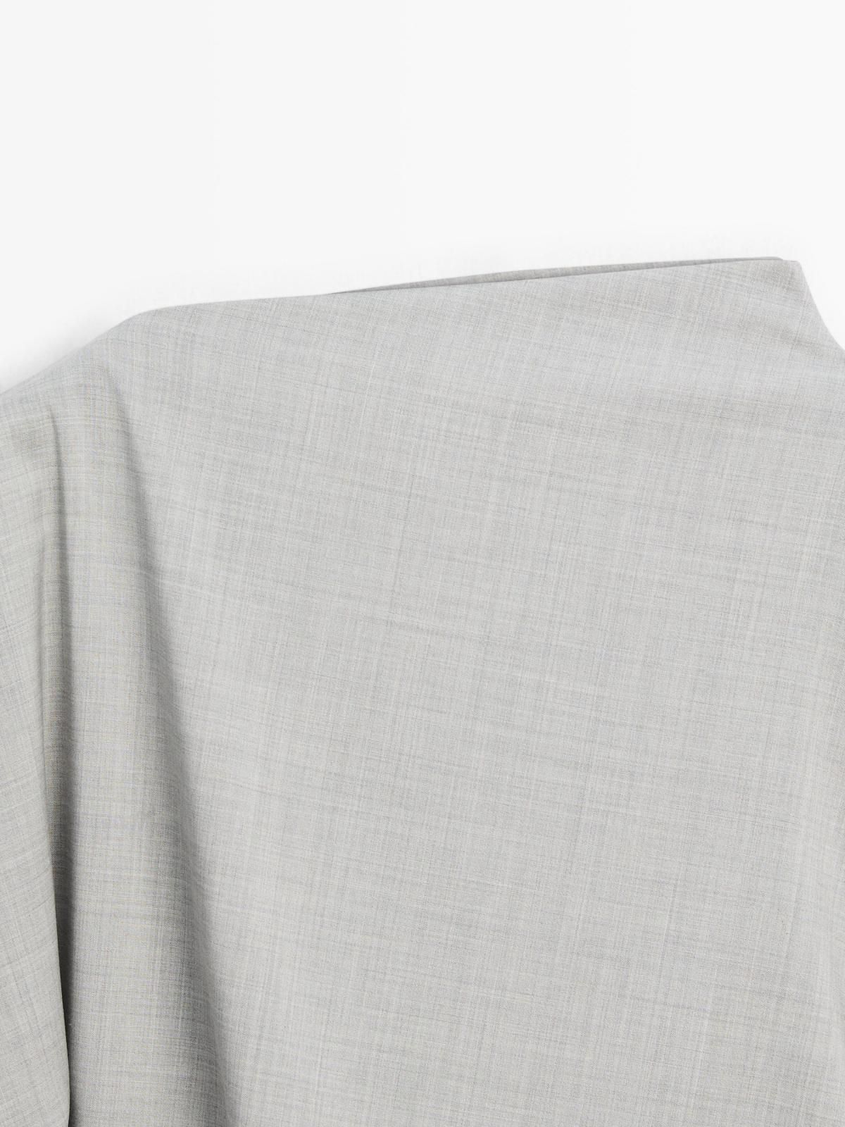 마시모두띠 100 울 비대칭 러플 블라우스 9405/951 PALE GREY - 상세 이미지 5