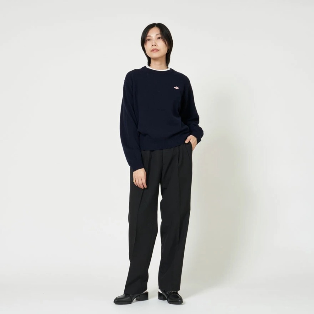 단톤 여성 램울 풀오버 크루넥 니트 DT-D0027 LMW 페일블루, 38 이미지 6