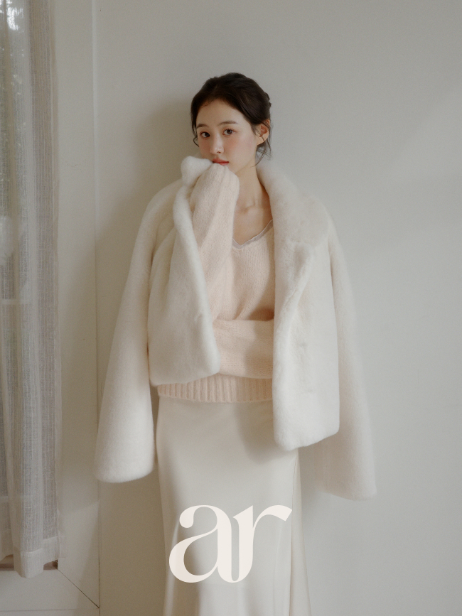 [자체제작] (MADE) 카라 히든 걸고리 미니 퍼 자켓 jk2996 - 상세 이미지 5