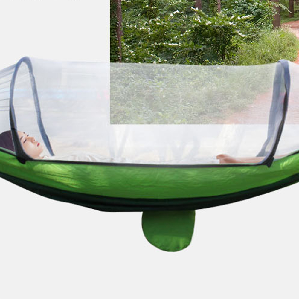 야외 모기장 해먹 침대 세트 휴대용 망사 정원 마당 야외용 여행 그물 캠핑용 캠핑 글램핑