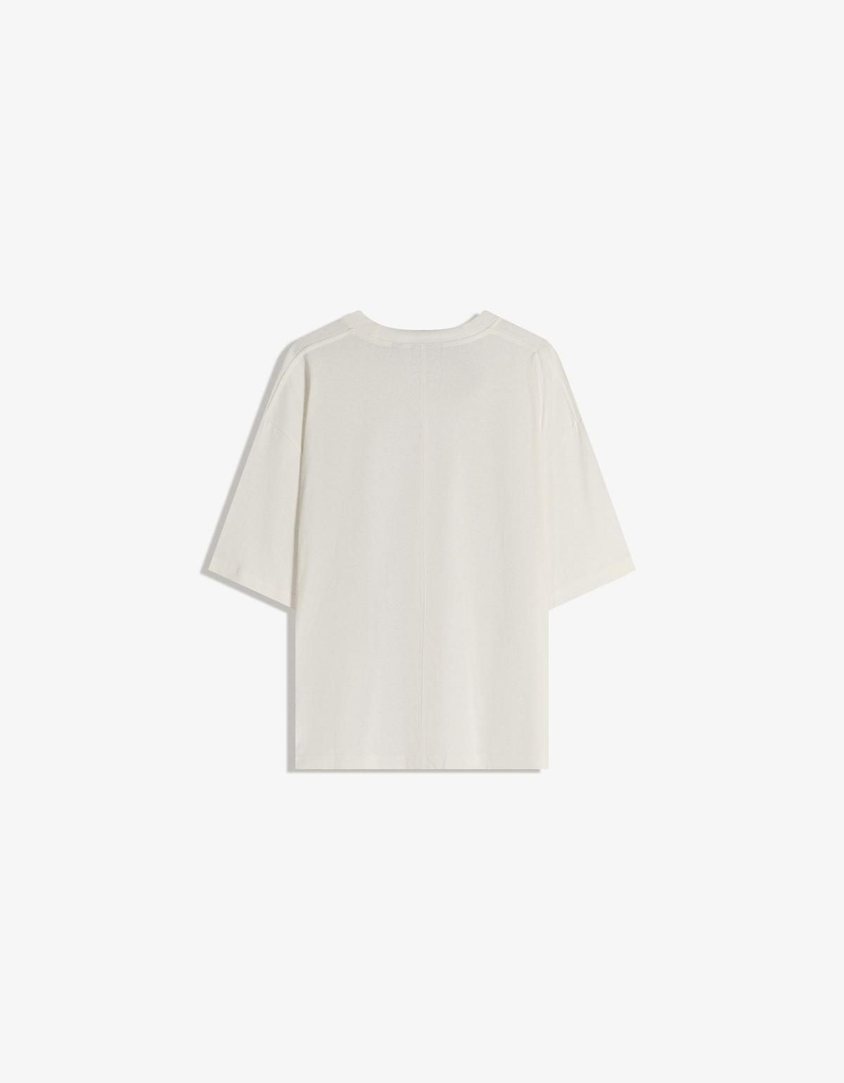 버쉬카 오버사이즈 화이트 반팔 티셔츠 7650/443 OFF WHITE - 상세 이미지 2