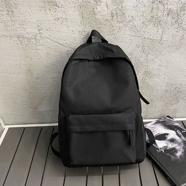 무지 데일리 백팩 캐주얼 베이직 백팩 대학생 수납력 - 메인 이미지