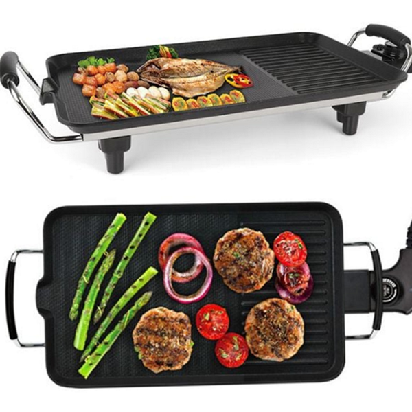 가정용 전기 그릴 바베큐 와이드 그릴 불판 다용도