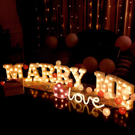 [해외]트렁크프로젝트 차 프로포즈 차량 고백 청혼 조명 서프라이즈 트렁크 올드웨어