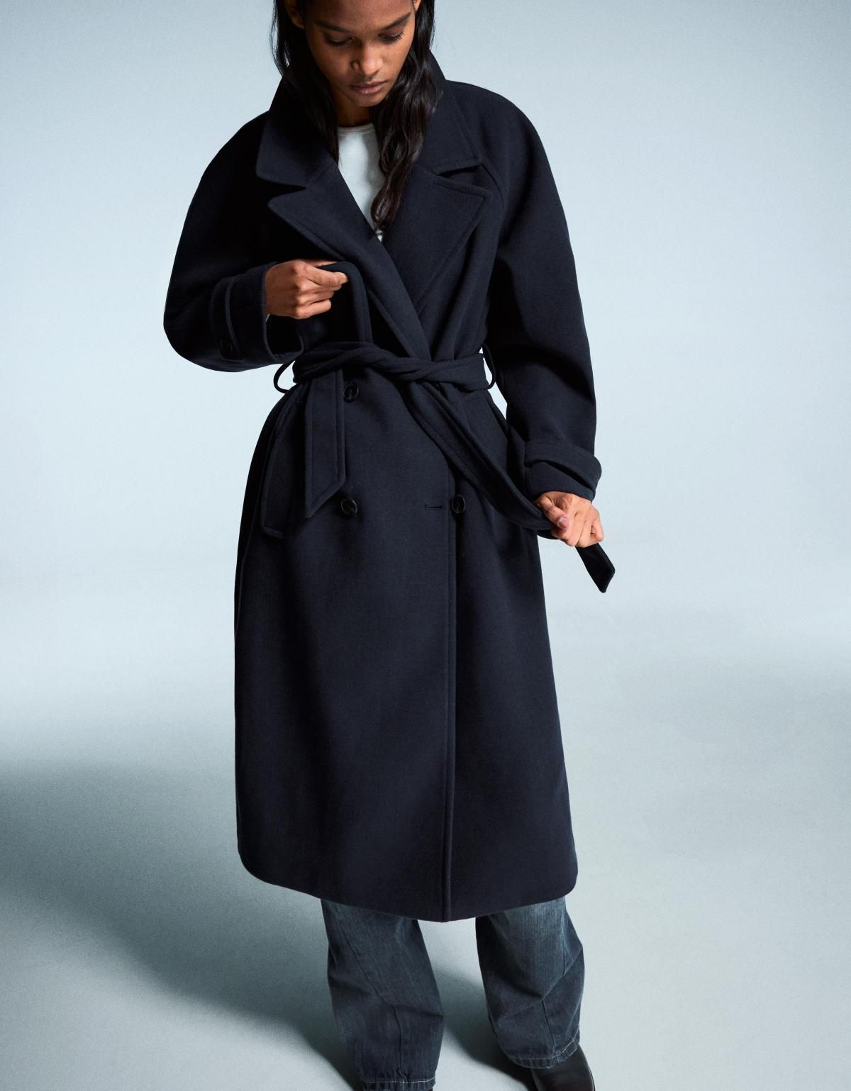 버쉬카 소프트 벨트 트렌치코트 6891/200 NAVY - 상세 이미지 4