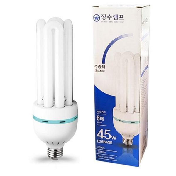 형광 삼파장 램프 45w 장수 삼파장 램프 e26 베이스 - 상품 이미지