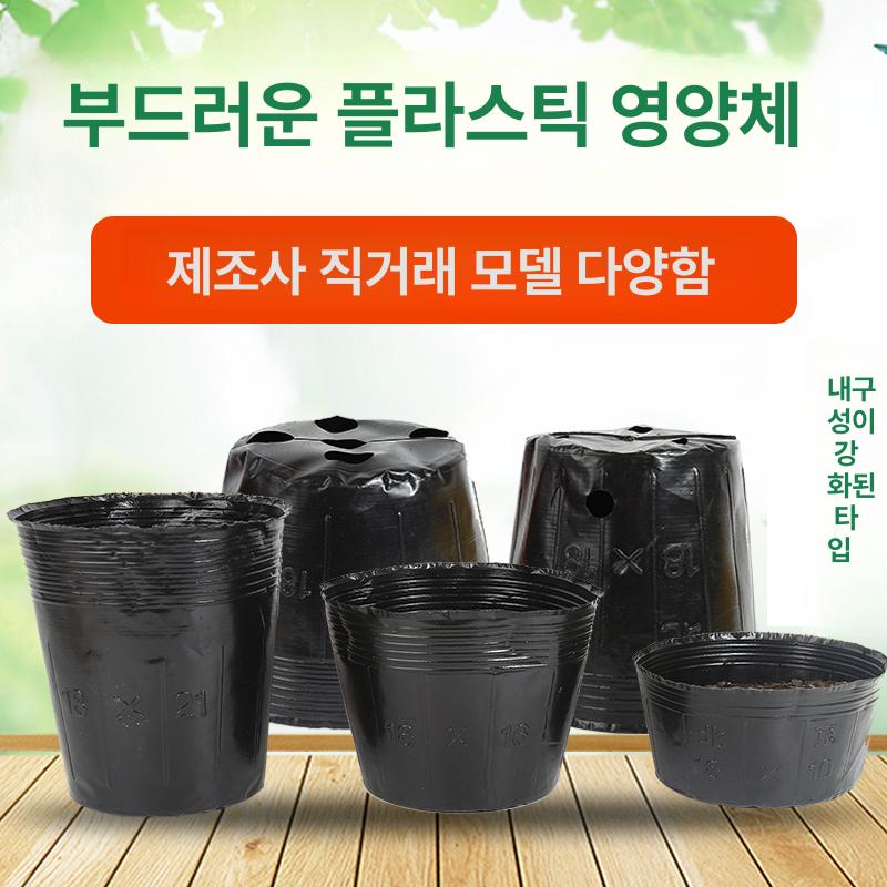 대형비닐화분포트 플라스틱 묘목컵 분갈이 꽃 모종 식물 - 상세 이미지 3