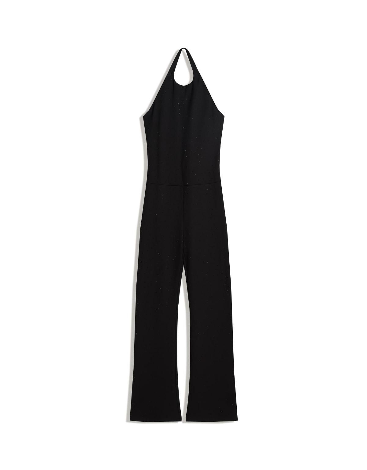 버쉬카 라인스톤 슬림핏 롱 점프수트 8521/360 BLACK - 상세 이미지 3