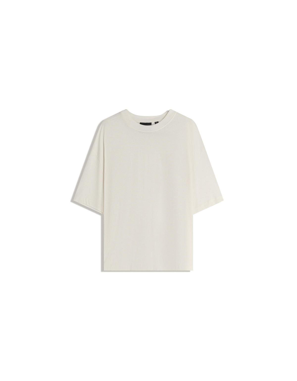 버쉬카 오버사이즈 화이트 반팔 티셔츠 7650/443 OFF WHITE - 상세 이미지 3