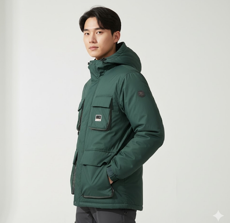 제로그램 남성 간절기 멀티수납 보온성 캠핑 아웃도어 등산 패딩 자켓 - 상세 이미지 2