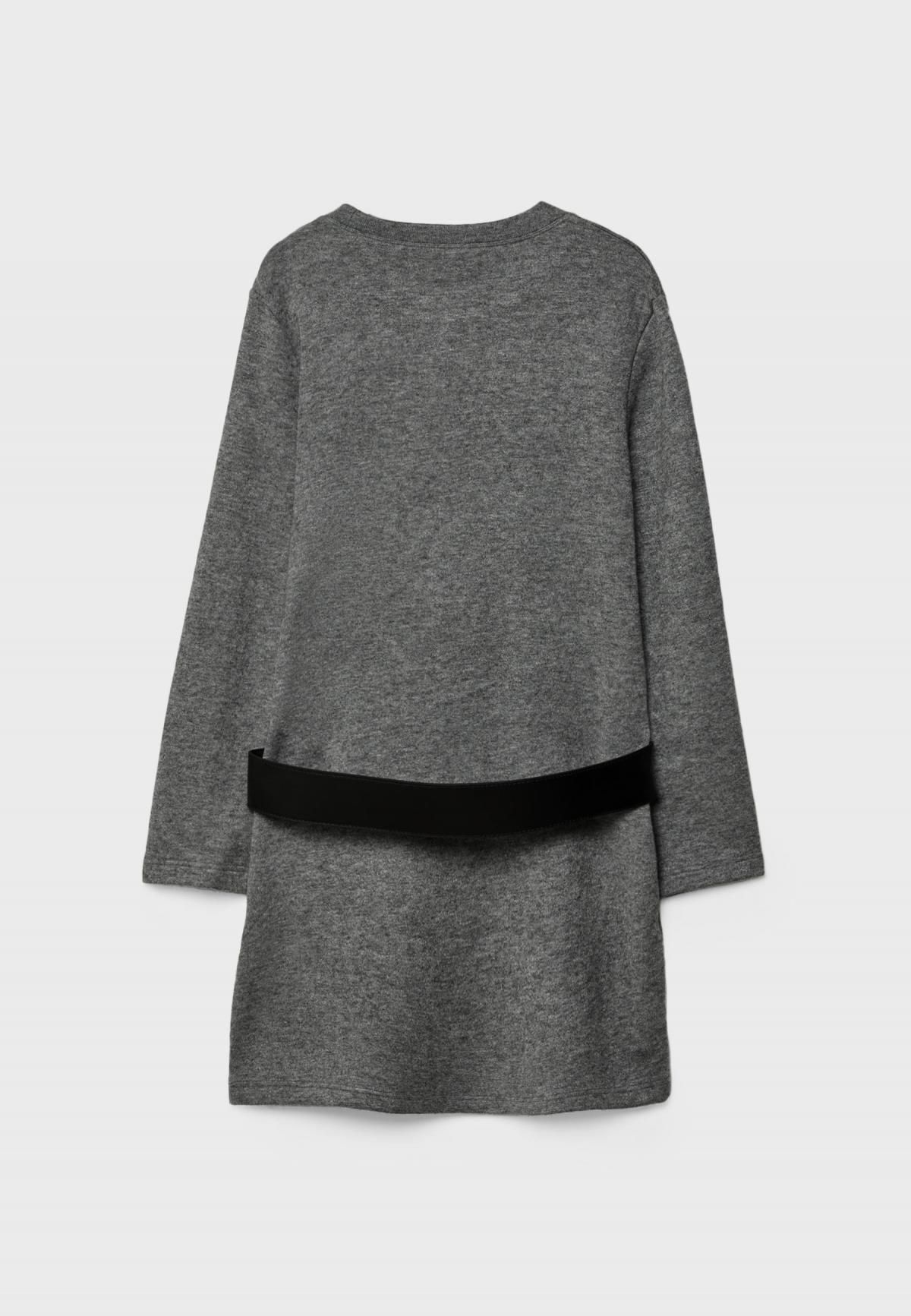 스트라디바리우스 라운드넥 벨티드 니트 미니 원피스 8177/595 DARK GREY - 상세 이미지 2