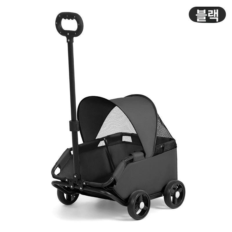 소형 강아지 고양이 접이식 경량 외출용 쿨블랙 - 상품 이미지