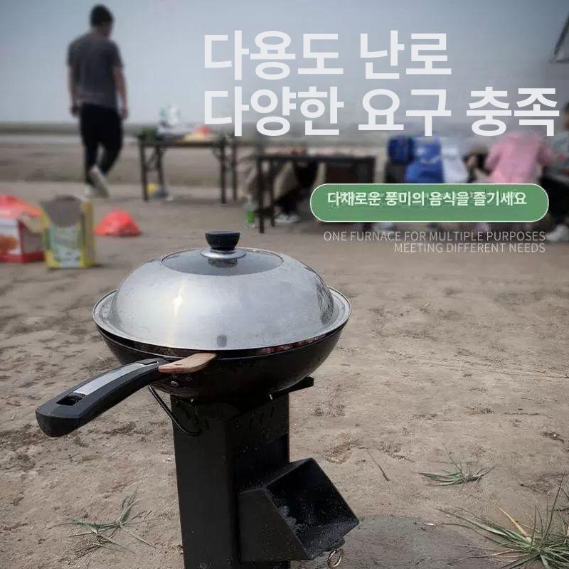 휴대용 소각로 캠핑 화목난로 야외 화로대 농막 전원주택 난방용 - 상세 이미지 4