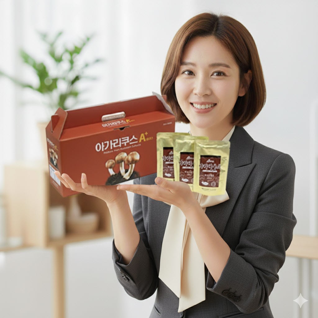 아가리쿠스버섯 균사체 추출물 A플러스 100ml 32포 2개 - 상품 이미지