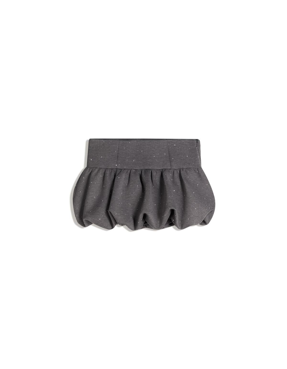 버쉬카 글리터 네오프렌 퍼프 미니 스커트 6191/080 DARK GREY - 상세 이미지 2