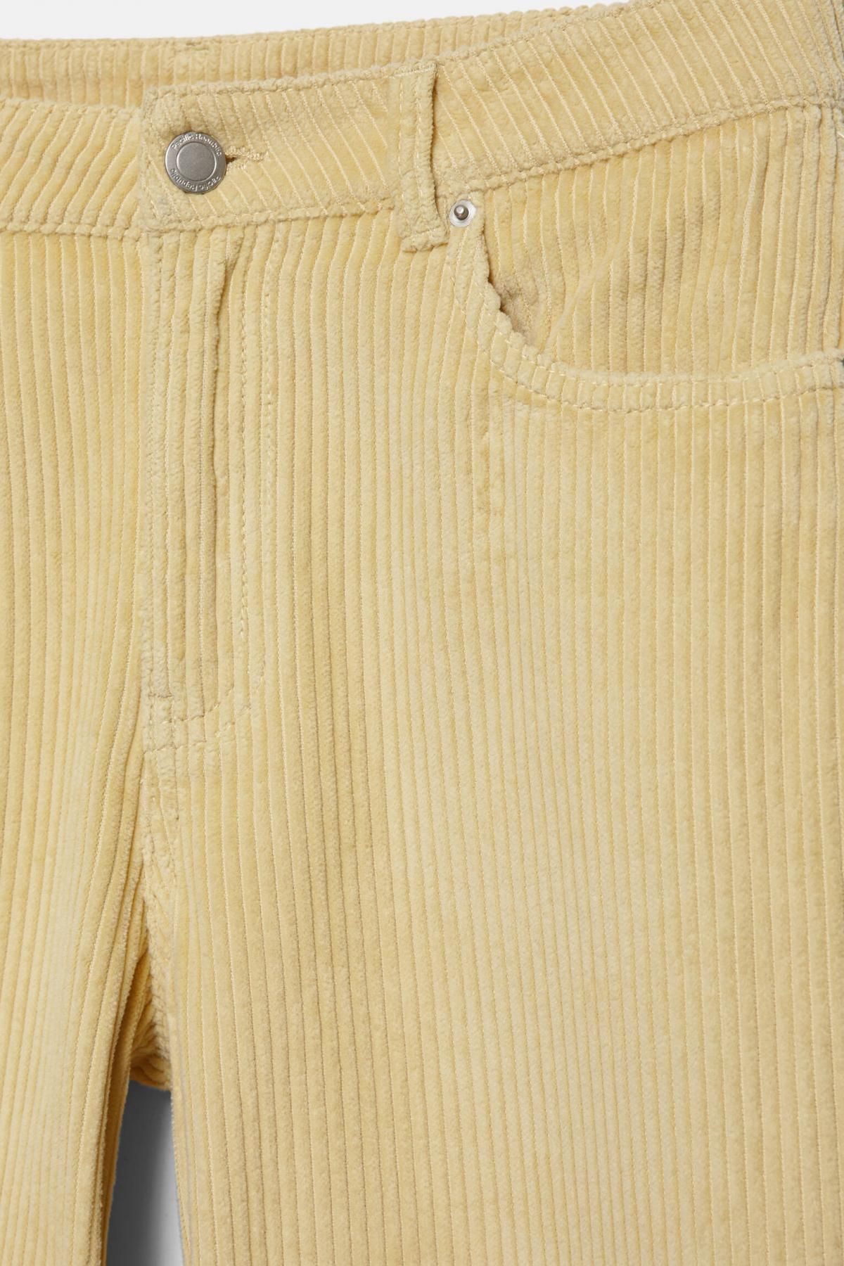 풀앤베어 코듀로이 와이드 팬츠 베이지 7683/372 PALE YELLOW - 상세 이미지 4