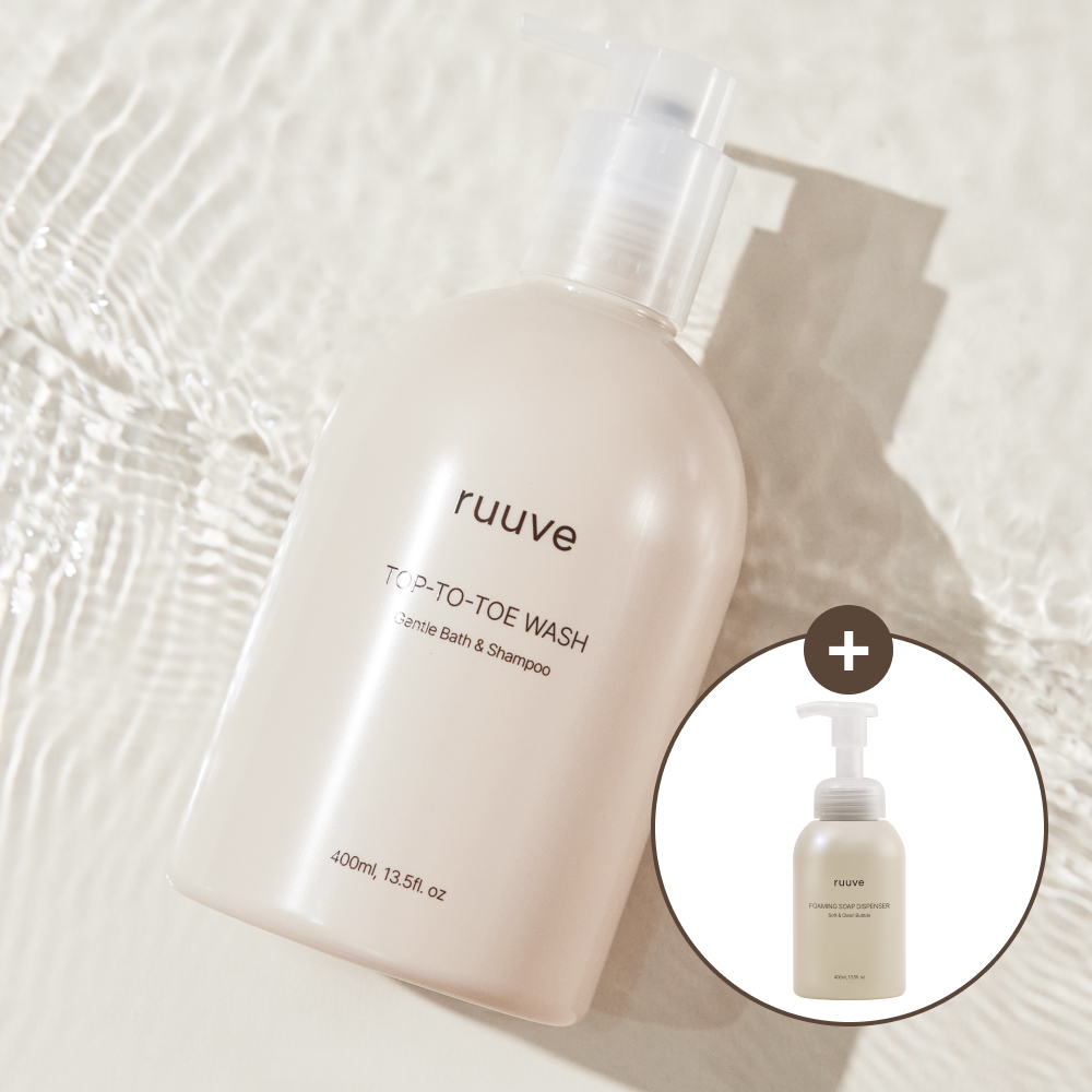러베 아기바디워시 신생아 올인원 바스 히알루론 탑투토 워시 400ml - 메인 이미지