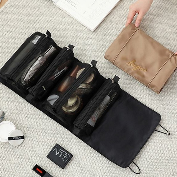 메이크업 화장품 파우치 접이식 분리형 파우치 데일리 여행 - 상품 이미지