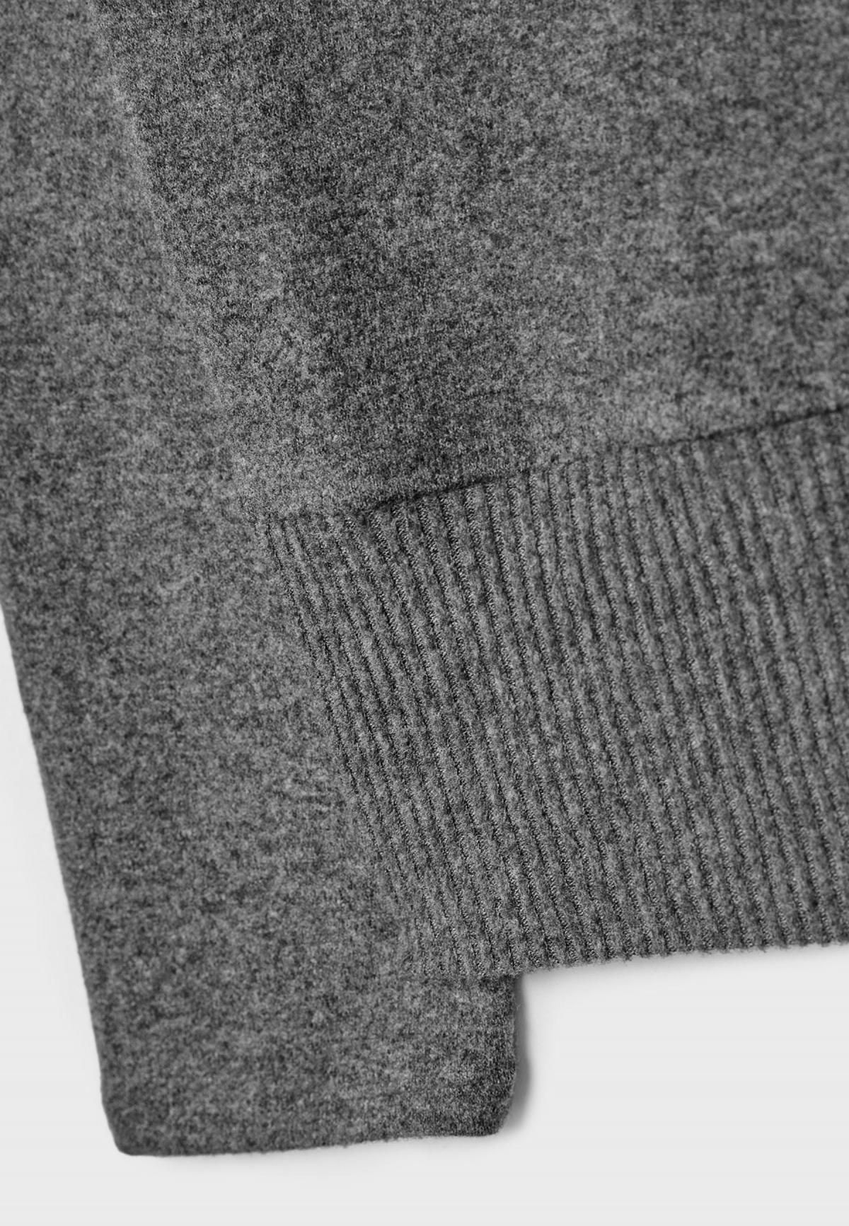 스트라디바리우스 보트넥 니트 새시 벨트 긴팔 티셔츠 6555/406 DARK GREY - 상세 이미지 2