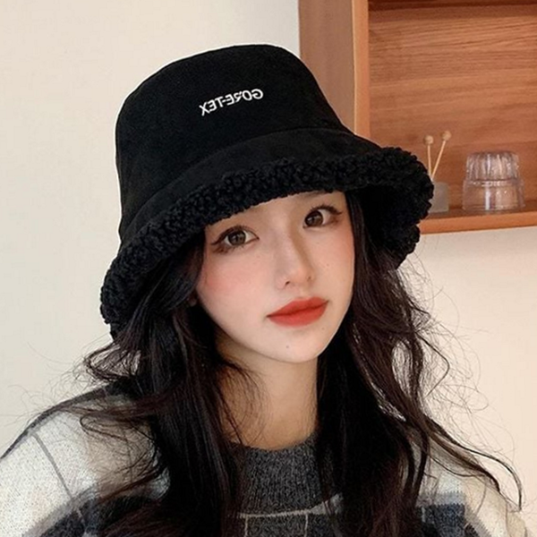 데일리 여성 벙거지 모자 뽀글이 여성 버킷 햇 - 상품 이미지