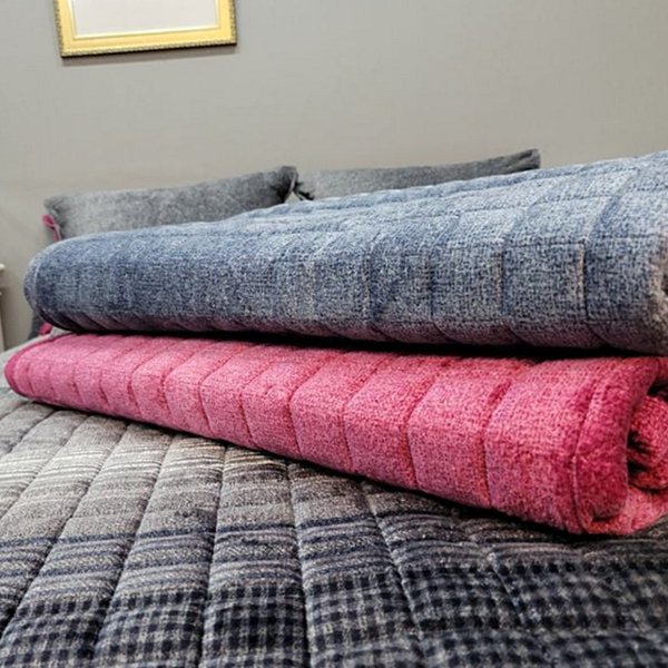 따뜻한 겨울 극세사 패드 그레이 침대 패드 침실